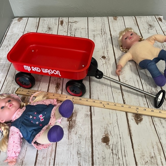 Doll and toy doll wagon - Picture 7 of 8